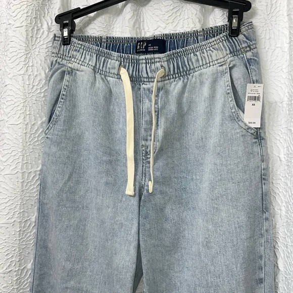 GAP High Rise Wide Leg Pull on Jeans - Picture 5 of 10